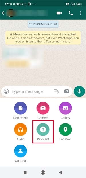 whatsapp se payment kaise kare