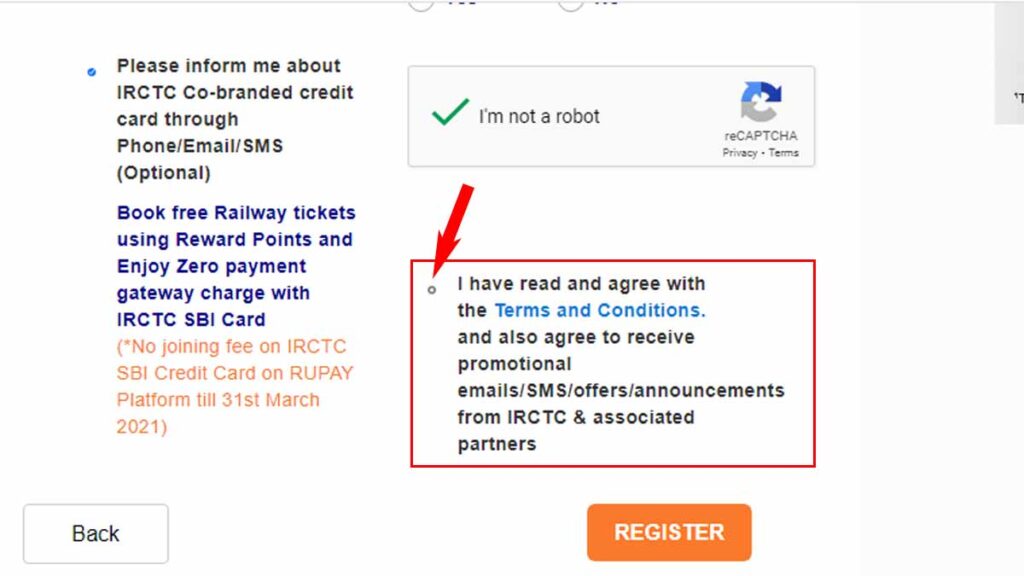 irctc term and conditions